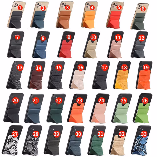 Slim Smartphone Stand Universal Magnetic Mobile Phone Holder with Card Holder Bl20210